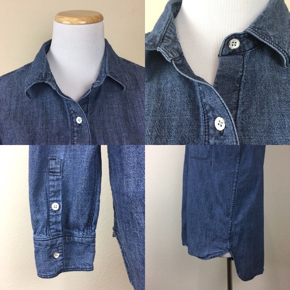 Madewell Chambray Ex-Boyfriend Shirt - Picture 7 of 8
